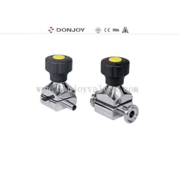 Buy Mini Direct way Clamp Sanitary Diaphragm Valve with plastic handwheel at wholesale prices