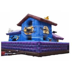 Halloween Haunted House Inflatable Bounce House Combo With Blower Maintenance