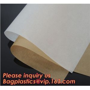 Wood Pulp Unbleached Biodegradable Food Wrapping Paper Silicone Coated Parchment