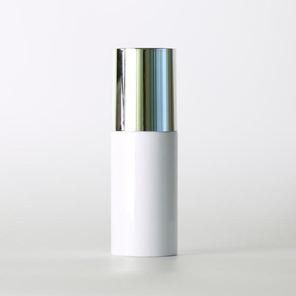 Round Shape Cosmetic Plastic Lotion Bottles 80ml White Color For Skin Care