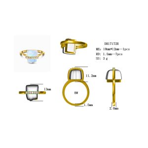 925 Sterling Silver Natural Raw Stone Moonstone Gemstone Jewelry Wedding