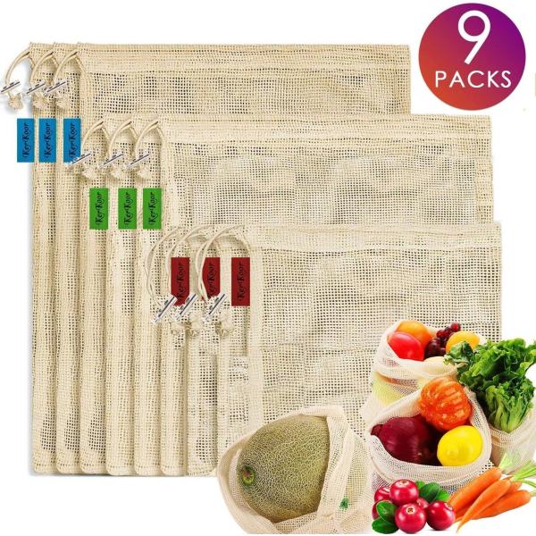 Buy SA8000 TUV Organic Cotton Drawstring Bags Reusable Shopping Produce Bags OEM at wholesale prices