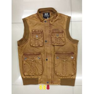 888  Men's PU vest jacket coat