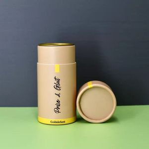 Airtight Tea Paper Tube Container , Cosmetic Cylinder Tubes Packaging