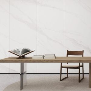 Matt White Glazed Porcelain Floor Tiles 800*2600mm