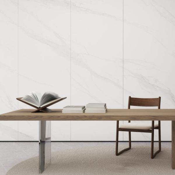 Buy Matt White Glazed Porcelain Floor Tiles 800*2600mm at wholesale prices