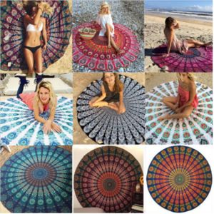 Light Weight Round Mandala Beach throw Cotton roundies round beach sarong
