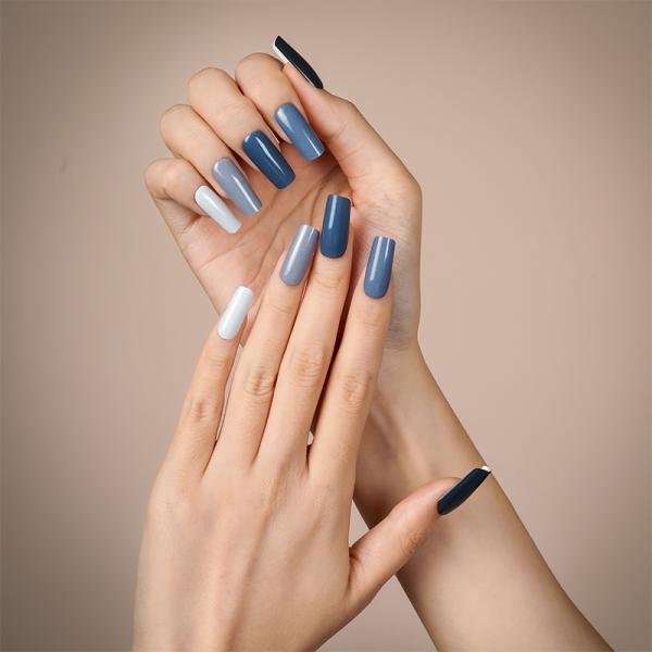 Factory supply waterproof art nail wraps Semi-cured Gel Nail polish Sticker