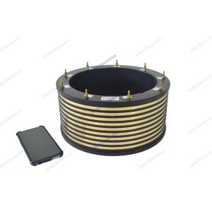 Power Carbon Brush Electrical Slip Ring With Through Bore For Industry