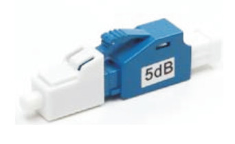 fiber optic LC Single Mode 7dB Attenuator Local Area Networks application Wavelength 1260 to 1620nm blue color