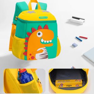 Kindergarten Waterproof Kids Backpack Mochila Dinosaur 3D Cute Cartoon Toddler