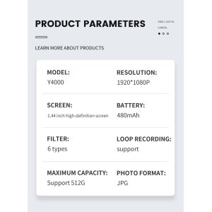 Mini Camera With Screen HD 1080p With Flash Lamp And Battery Dock Portable Retro