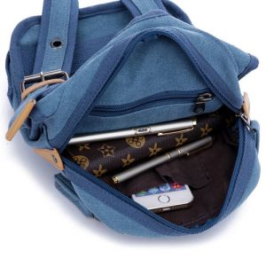 Blue sling bags canvas Handbag women tote bags