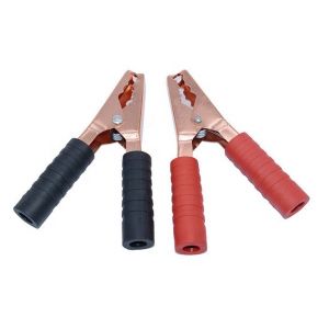 China 200A Safety Heavy Duty Brass Battery Alligator Clamps Universal PVC Insulator Strong Alligator Clips for Car on sale