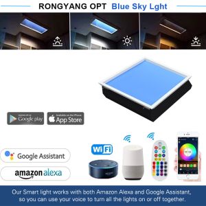Smart Tuya Circadian LED Skylight with Adjustable CCT