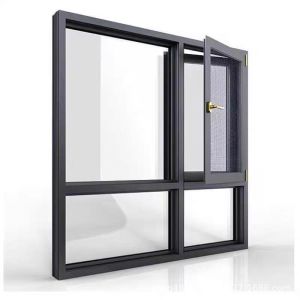 Level 6 Water Tightness Aluminum Horizontal Open Casement Windows for Folding