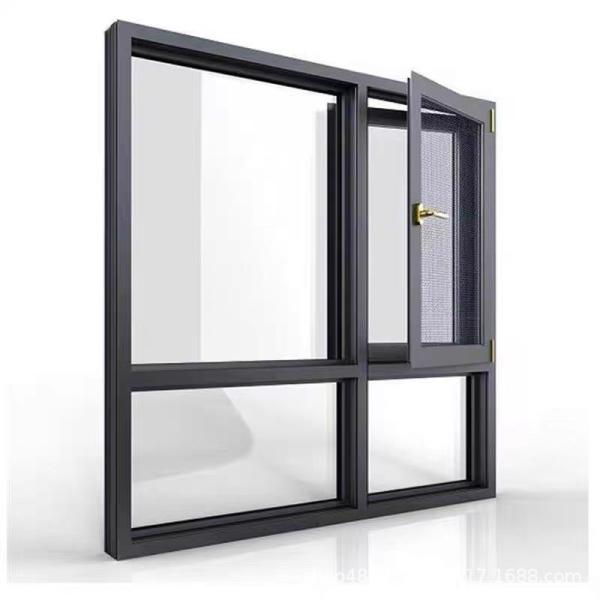 Level 6 Water Tightness Aluminum Horizontal Open Casement Windows for Folding