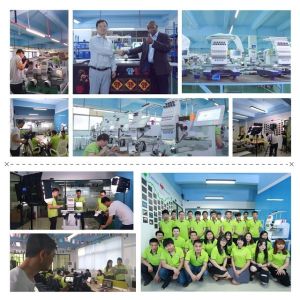 6 Head Flat Computerized T-Shirt Sewing Embroidery Machine