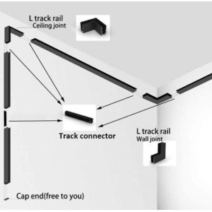 10W Recessed Magnetic LED Track Aluminium Surface For Pendant Light