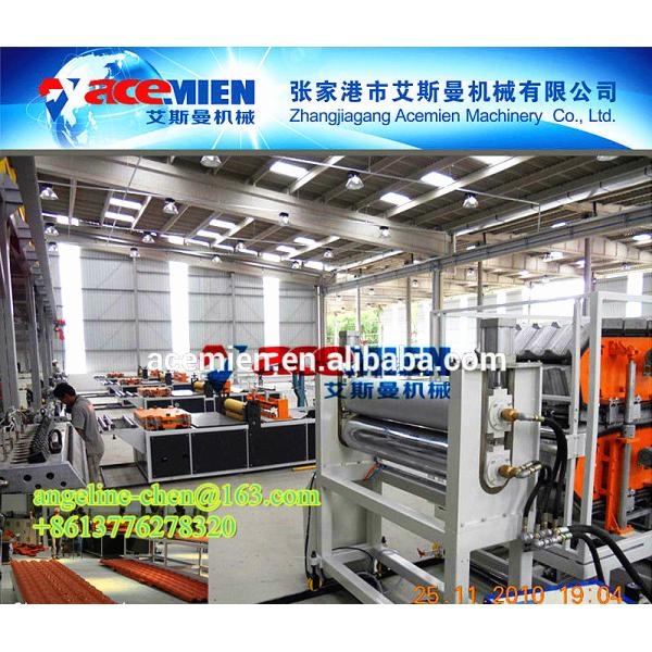 Buy hot and cold weather resistant, sound and heat insulation, new plastic roof tile making machine at wholesale prices