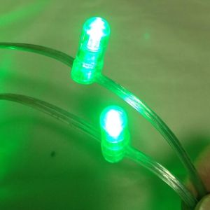 green PVC crystal Wire DC 12V clip light 1000leds fairy light string 100m/roll