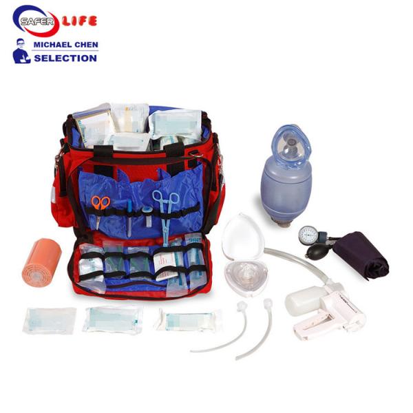 Buy First responder bag ambulance trauma kit with resuscitator stethoscope at wholesale prices