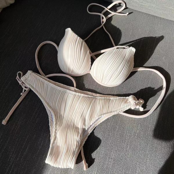 Strapless Swimming Suits Bikini For Women Fashion Swimwear Beachwear comfortable in stock pure color