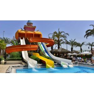 Outdoor Amusement Park Ride Tube Water Fiberglass Slide Parts