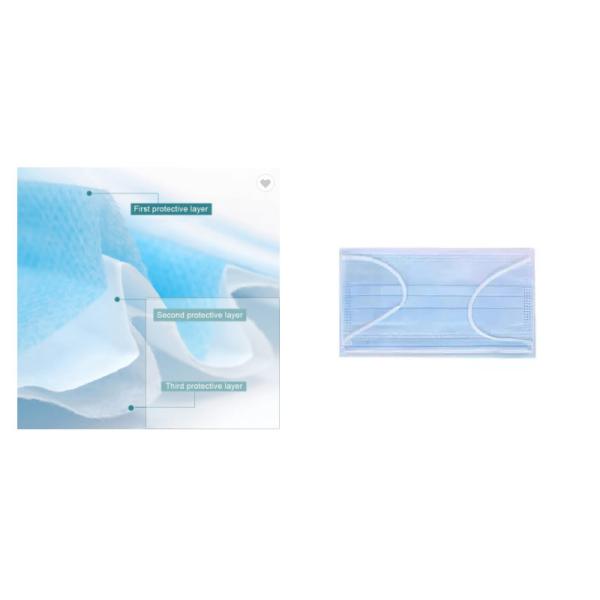 Earloop Anti Dust 3 Ply Face Disposable Protective Mask Suppliers