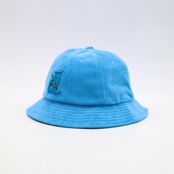 Buy Blue Unisex Fisherman Bucket Hat men Women Cotton Cap at wholesale prices