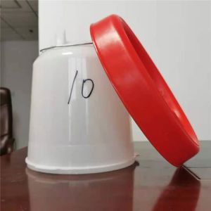 PE Bucket Broiler Chicken 10L Poultry Feeder Drinker