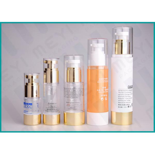 Buy Plastic Airless Pump Cosmetic Packaging , Various Volumes Foundation Pump Bottle  at wholesale prices