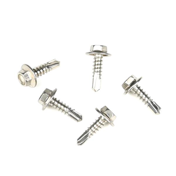3/4" Cement Sheet Washer Hex Self Drilling Screws for Fiberboard Building Installation