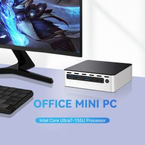 Intel Core Ultra 7 155U Mini PC DDR5 64G With Dual Ethernet Windows 11 Linux