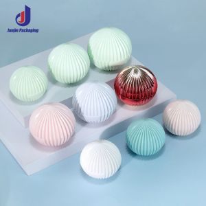 ABS Screw Cap 20g 30g 50g Cosmetic Screen Printing Spherical Cream Bottle