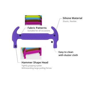 Ribbon Loops Holder Elastic No Tie Laces Anti - Wear Easy To Store And Transport