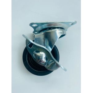 Light Duty 1inch to 3inch Furniture Rubber Black Swivel Castor with Request