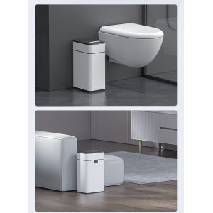 50l Motion Automatic Trash Bin Garbage Can Self Sealing Sensor Trash Can with