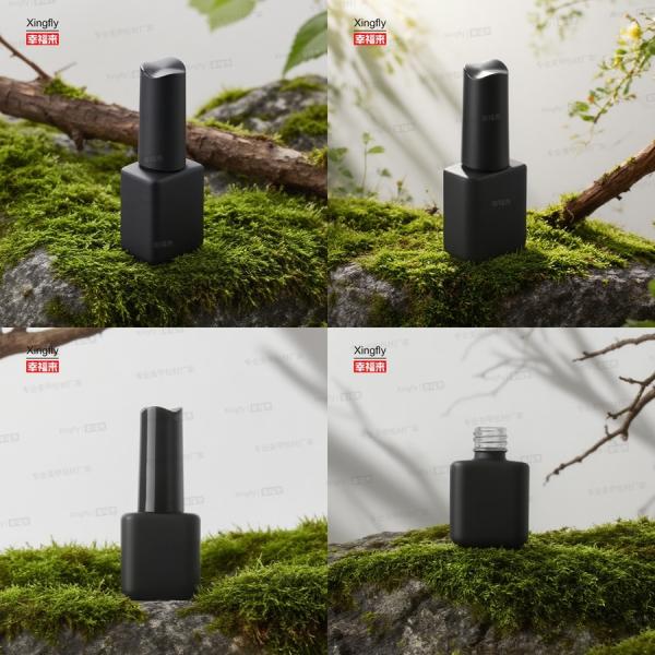 8ml Custom Gel Nail Polish Base Coat Top Coat Cosmetic Packaging UV Glass Bottles