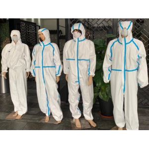 Full Body Disposable Protective Coverall Insulated Blood Resistance Weight 25 -