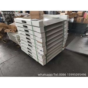 Low Profile 3 Ton Electronic Digital Scale With Heavy Duty Floor Chair Wheel