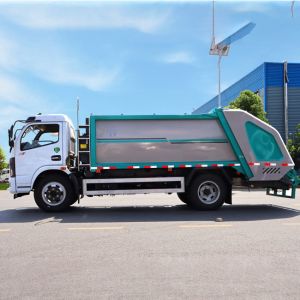 Customized Color 4x2 Dongfeng Trash Compactor Truck 7CBM 9 CBM Loading Euro 3