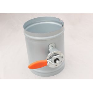 Manual Galvanized Steel Flat Hvac Duct Zone Dampers With Rubber Handle Gloves