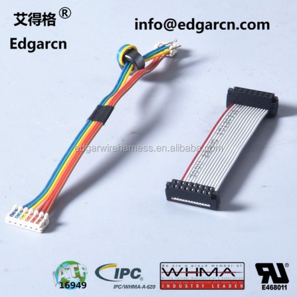 Gas Boiler Cable with 2.54MM IDC Flat Cable Assembly for PCB Wireharness Manufacturer with WHMA/IPC620