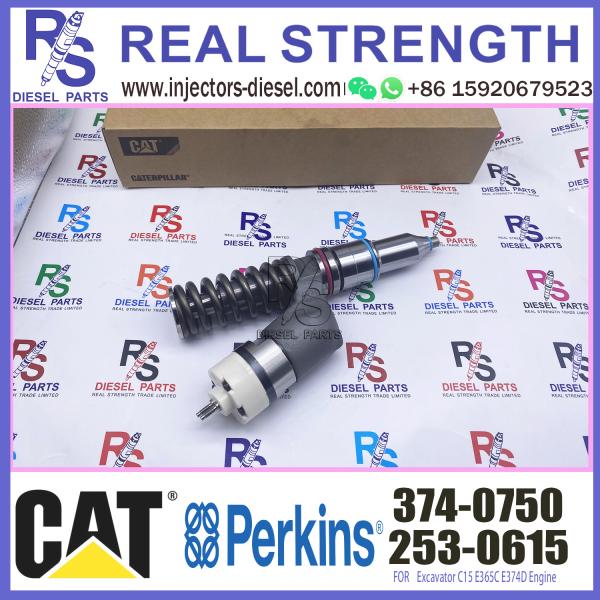 253-0615 2530615 Excavator C15 E365C E374D Engine Diesel Fuel Injector 3740750