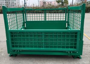 China Stackable Wire Mesh Pallet Cage Stillage Containers OEM on sale