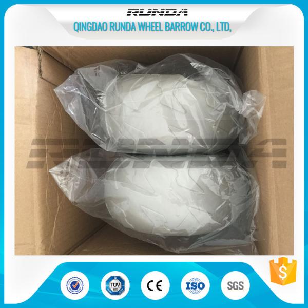 9 Inch Pneumatic Rubber Wheels PP Rim , Balloon Hand Truck Wheels Without Bearing