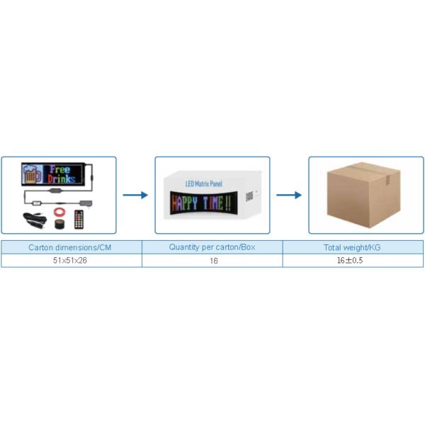 P4.75mm Flexible Led Screen Panel RGB2121 Waterproof Led Flex Screen