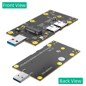 NGFF M.2 To USB 3.0 Adapter With Dual NANO SIM Card Slot For 3G / 4G / 5G Module