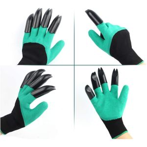 Waterproof Breathable Digging Planting Garden Genie Gloves With Claws